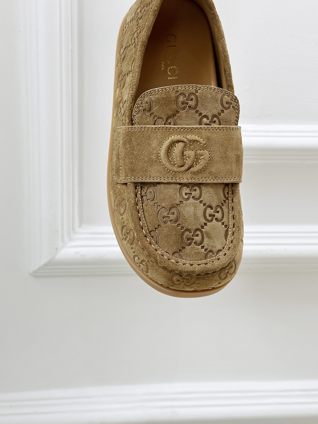 Gucci Women's Spring Loafers Suede Upper with GG Embossed Pattern 8 i1743241055044 8717 0 6