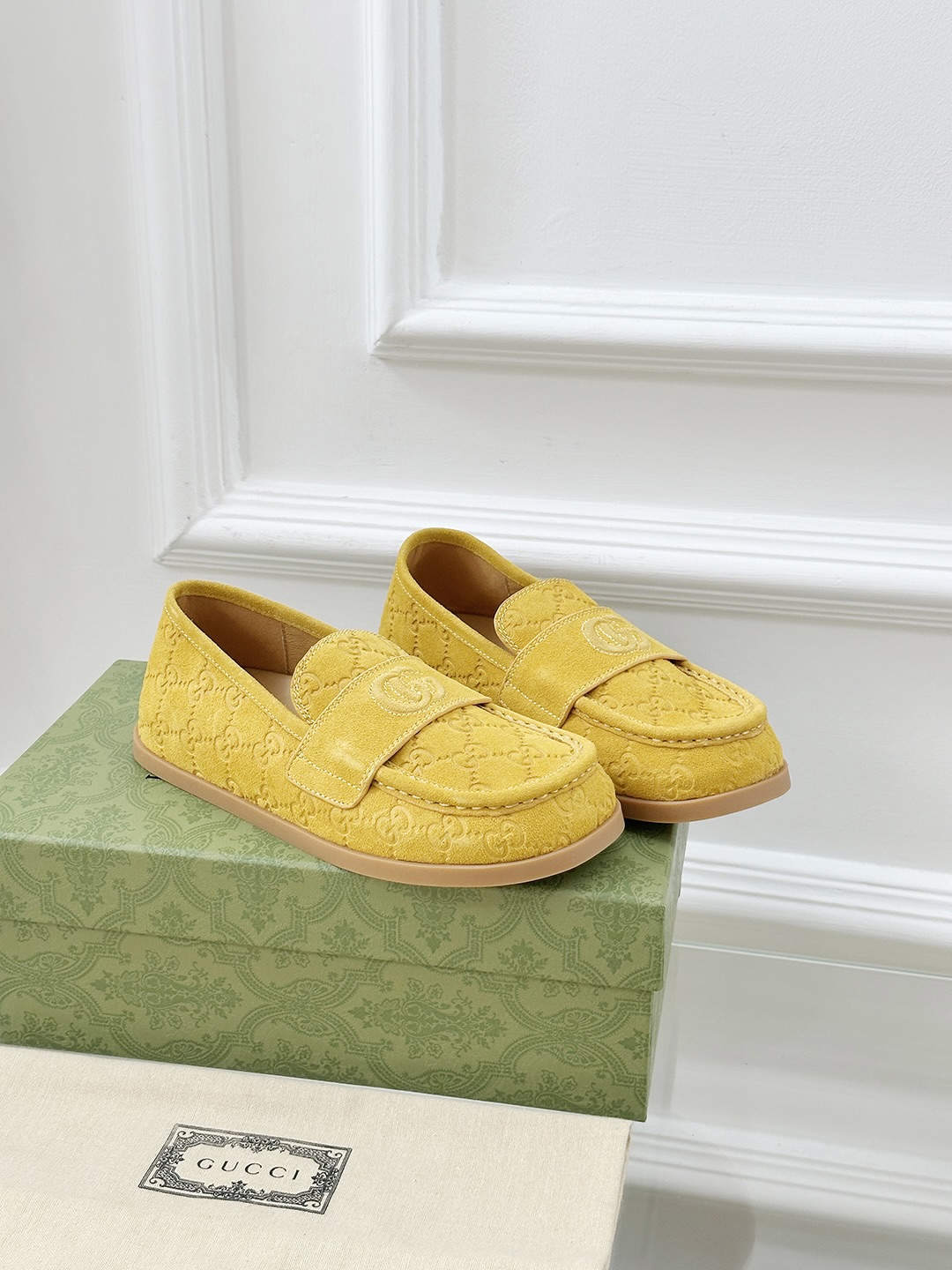 Gucci Early Spring Suede Loafers with Embossed GG Motif 3 i1743241073225 5512 0 0
