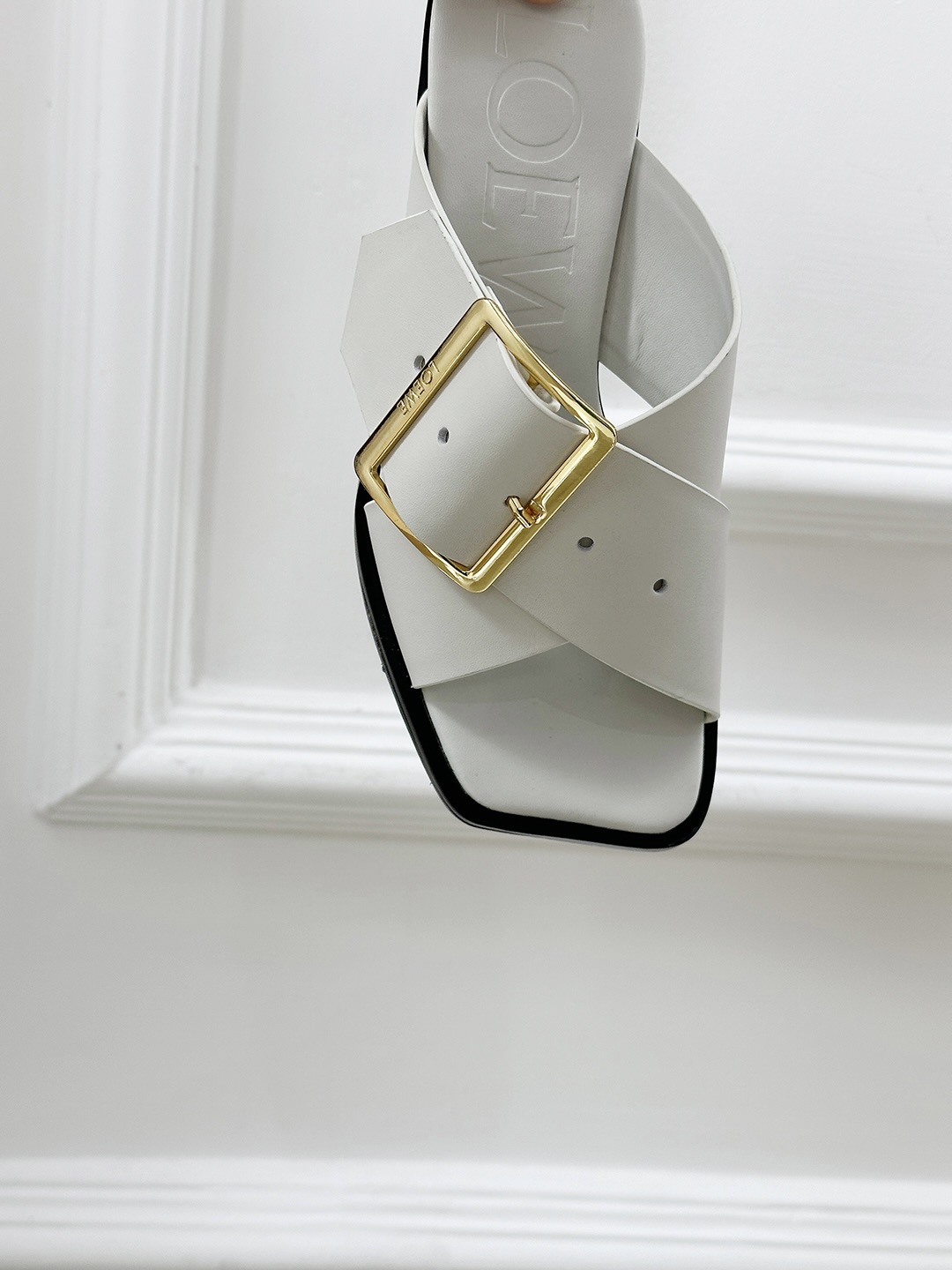 Loewe Women's Leather Heeled Sandals with Buckle - Elegant Style 8 i1743324350416 6872 0 6