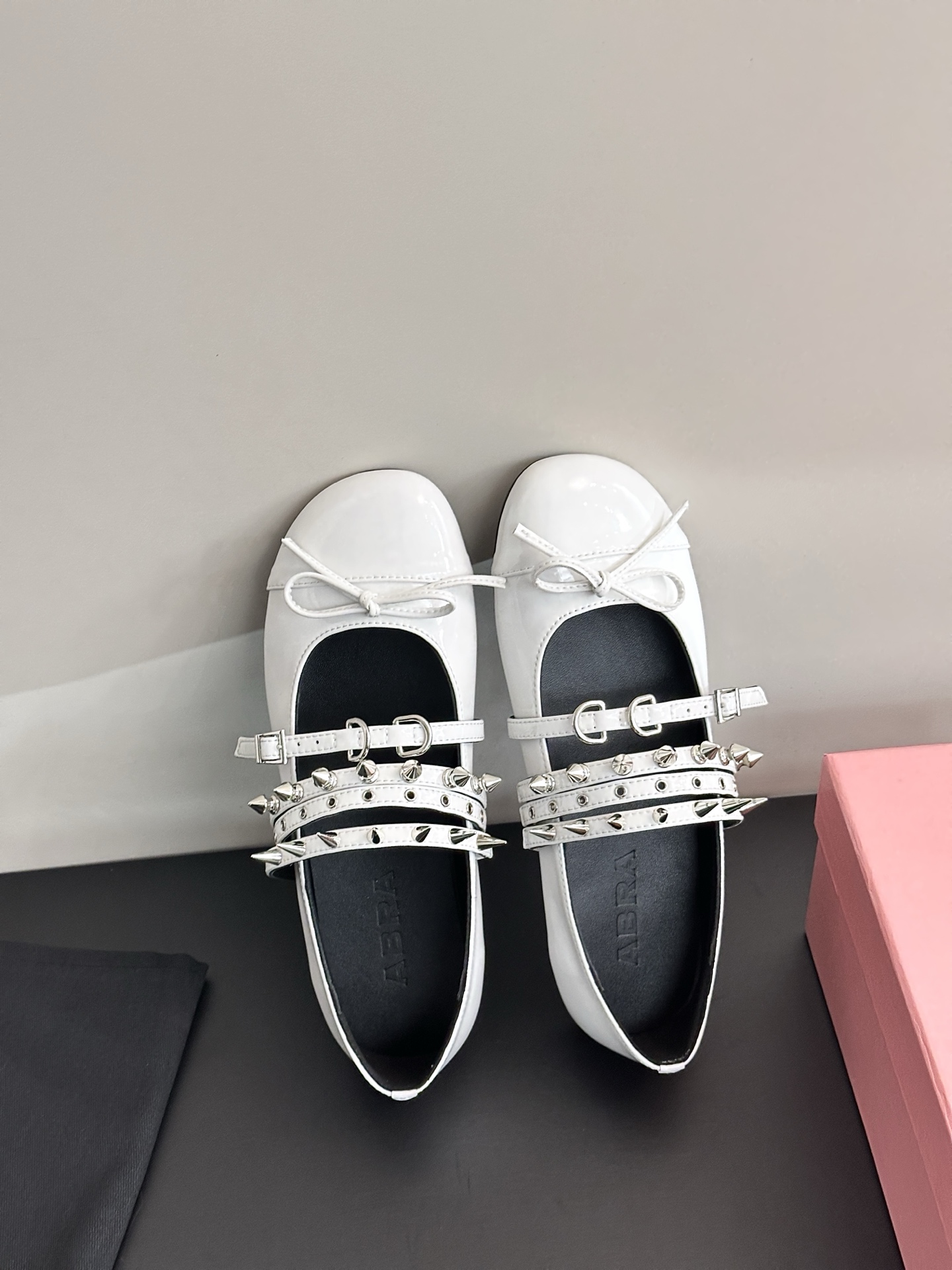 ABRA Women's Studded Ballet Flats, Genuine Leather, Spring/Summer Collection 5 i1745662725854 9169 0 2