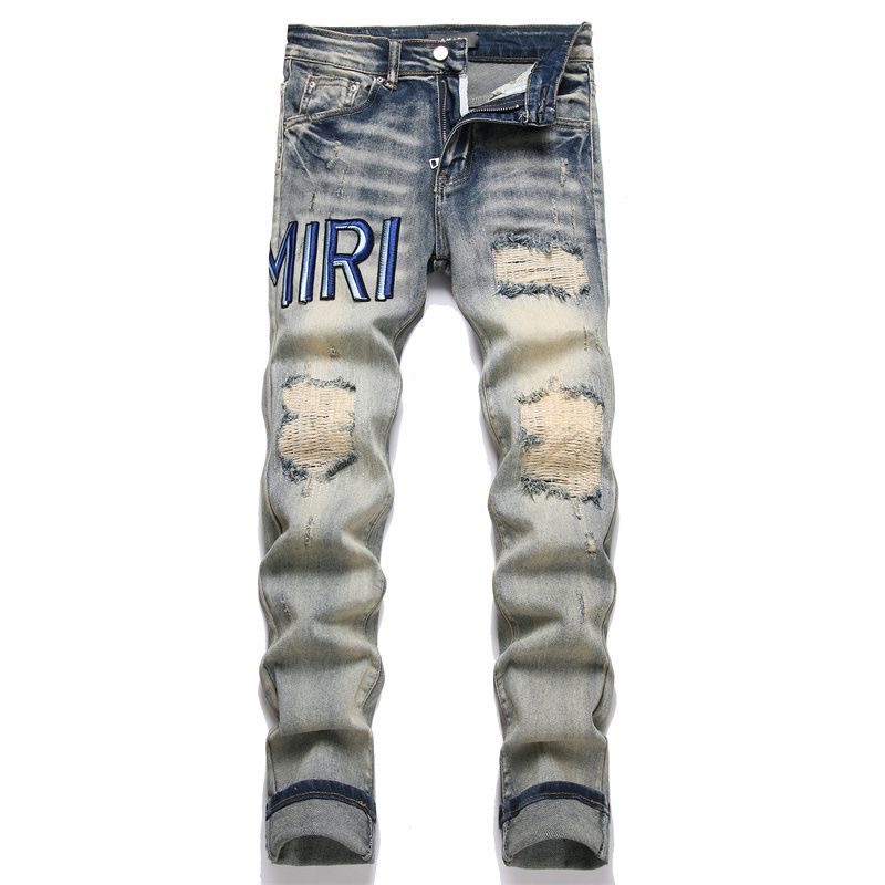 High Street Style Trend: AMIRI MX1 Cowboy Pants Capture Attention with Oversized Fit