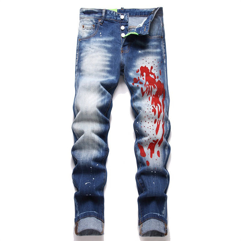 DSQUARED2 New Man Jeans: Water-Washed Design, Atmospheric Style (260 Section CC N409)