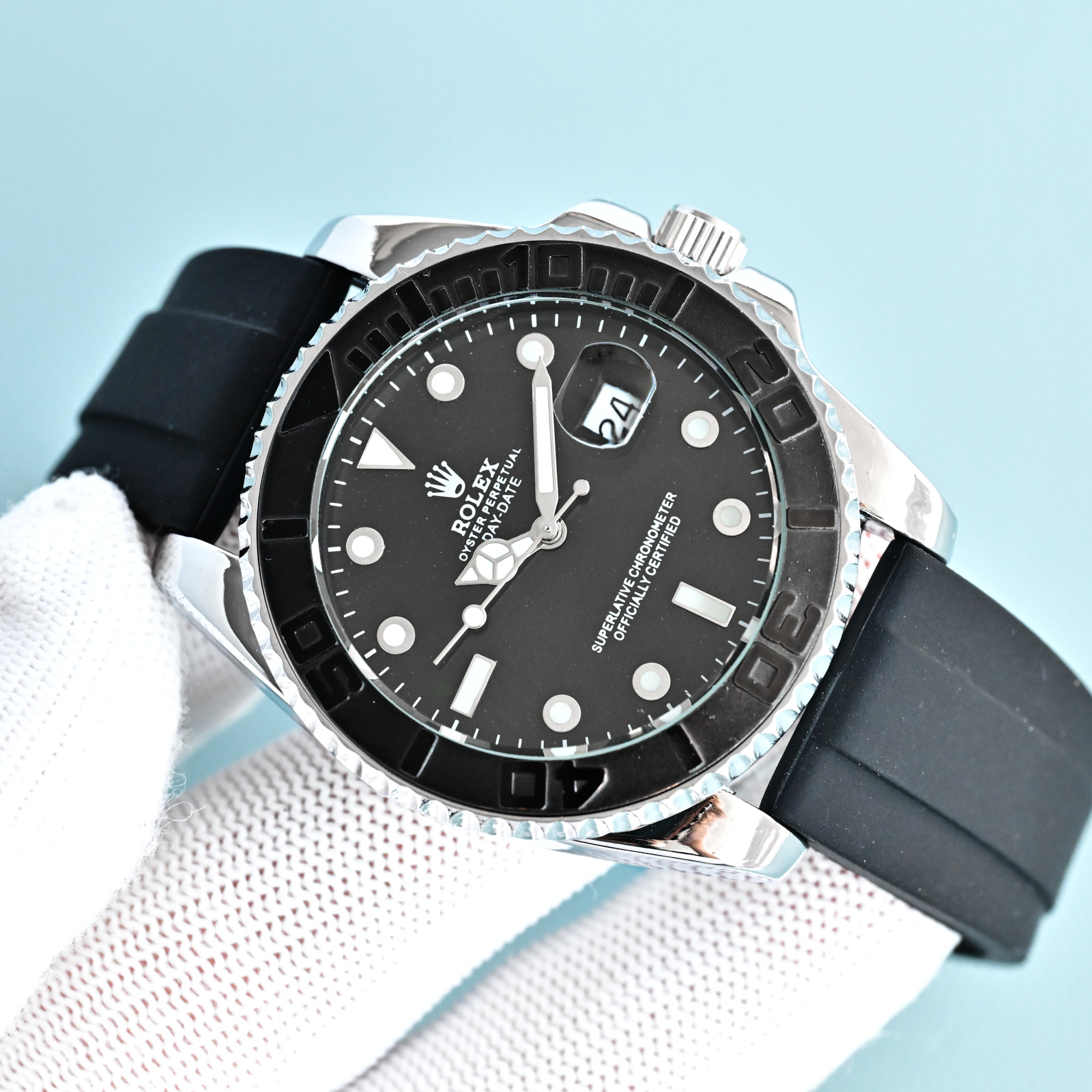 ❤️250包邮/原单代购级别
劳力士速卖通爆款防机械走时石英表三度防水