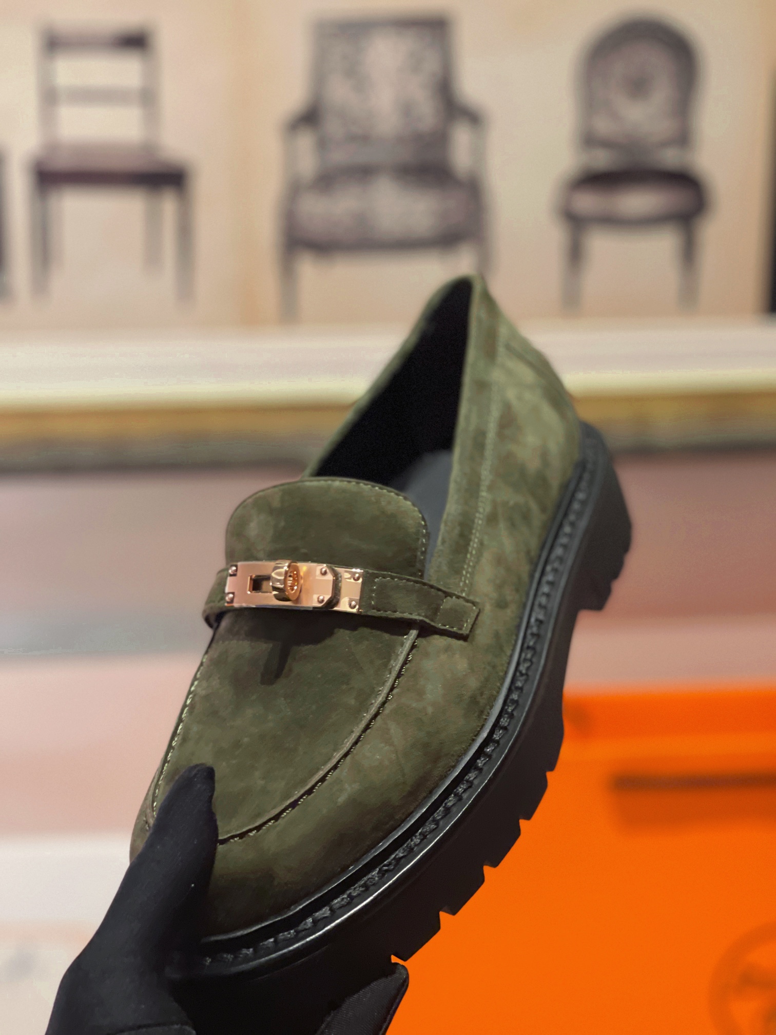 Hermes LCoNe Loafers: Classic Style with Kelly Buckle & Premium Leather 6 i1731078457 7900 0