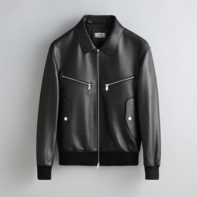 Hermes Clothing Coats & Jackets Lambskin Sheepskin Silk