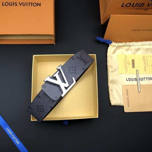 Louis Vuitton Initials Reversible Belt Monogram Eclipse - M0285U 12 Louis Vuitton Initials Reversible Belt Monogram Eclipse - M0285U