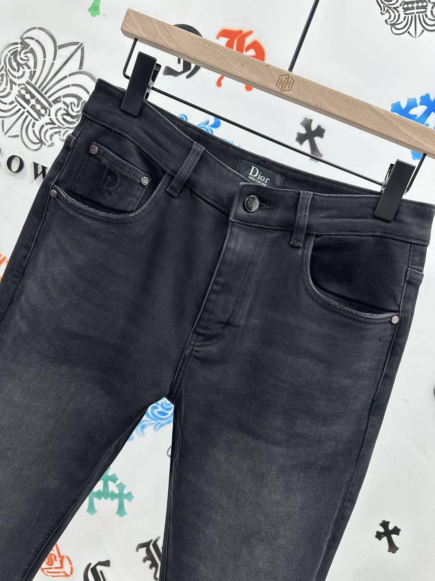 冬❄️（底抓绒）🔥新款现货上市🔥🔥原单爆款牛仔裤👖超级定制款，原版五金，超级重工工艺，版型超赞👍细节做工