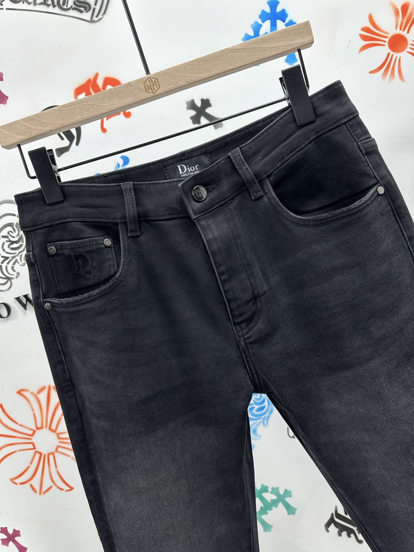 冬❄️（底抓绒）🔥新款现货上市🔥🔥原单爆款牛仔裤👖超级定制款，原版五金，超级重工工艺，版型超赞👍细节做工