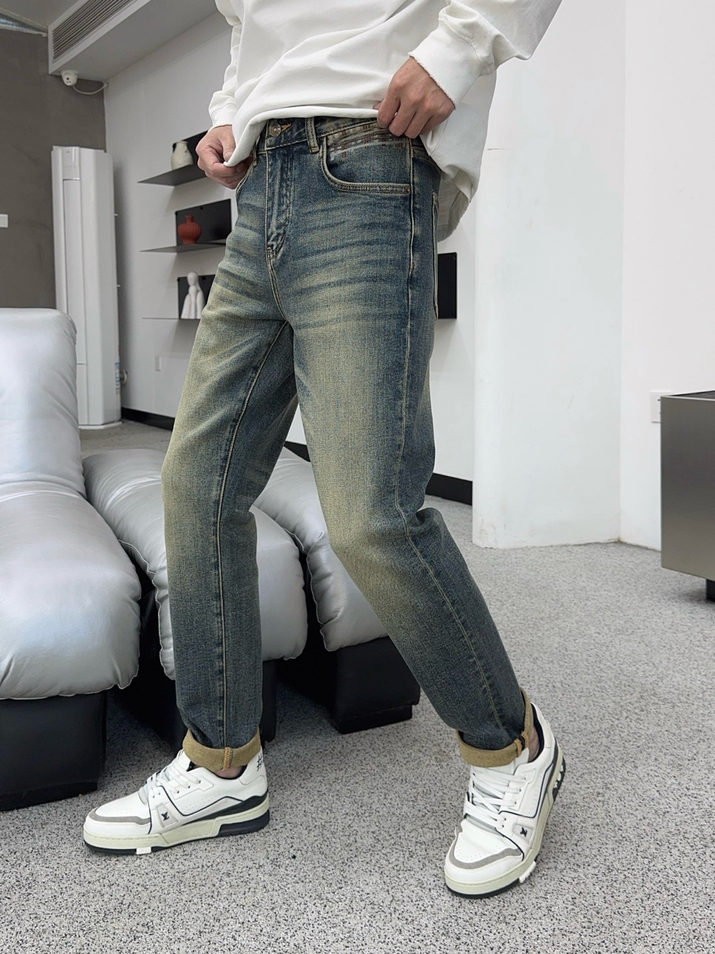 🍁秋冬。独家【首创】❤️🔥原单品质🔥🔥最新品牛仔裤，原版工艺配件，经典图案，面料舒服，裤身工艺设计，潮牌