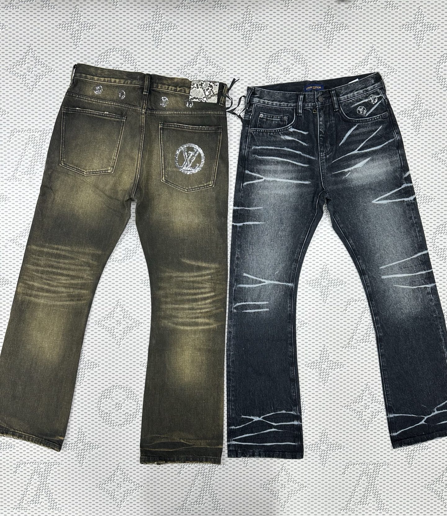 。bling✨🔥微喇🔥独家【首创】❤️原单品质🍒 爆款🔥牛仔裤👖超级定制款，原版五金，超级重工工艺，版型