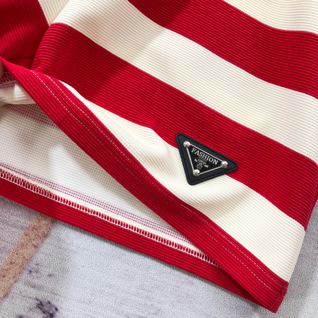 Prada Striped Polo Shirt and Shorts Set - Red/White, Summer Style 9 o 1j3lfjrpp1bss1c5jbj41sv81d9o3