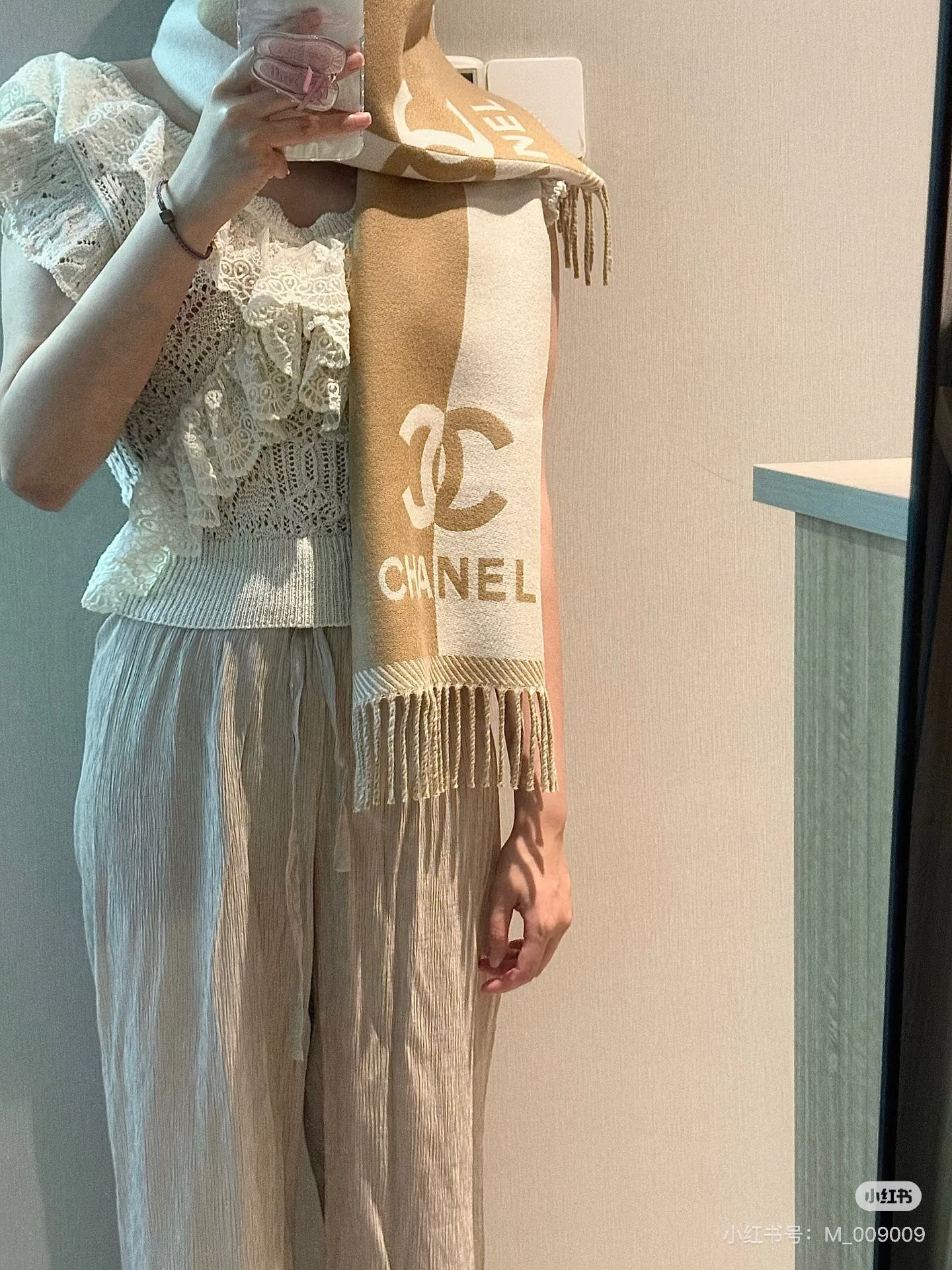 CHANEL香奈儿24B三色齐2024新款羊毛围巾原版工艺专柜购入打版1:1复刻商标吊牌齐全️