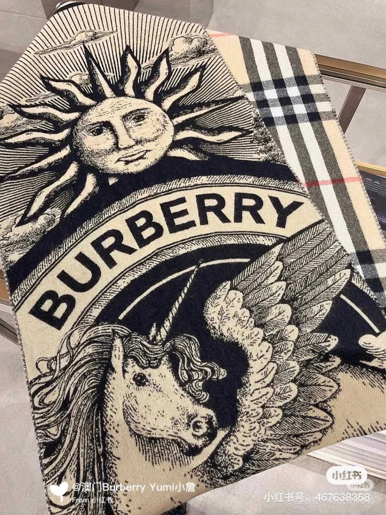 新品Burbery双面印花围巾单款单色要顶级品质看过来原单货这才是硬货殿堂级御用推荐！高出镜率单品顶级羊