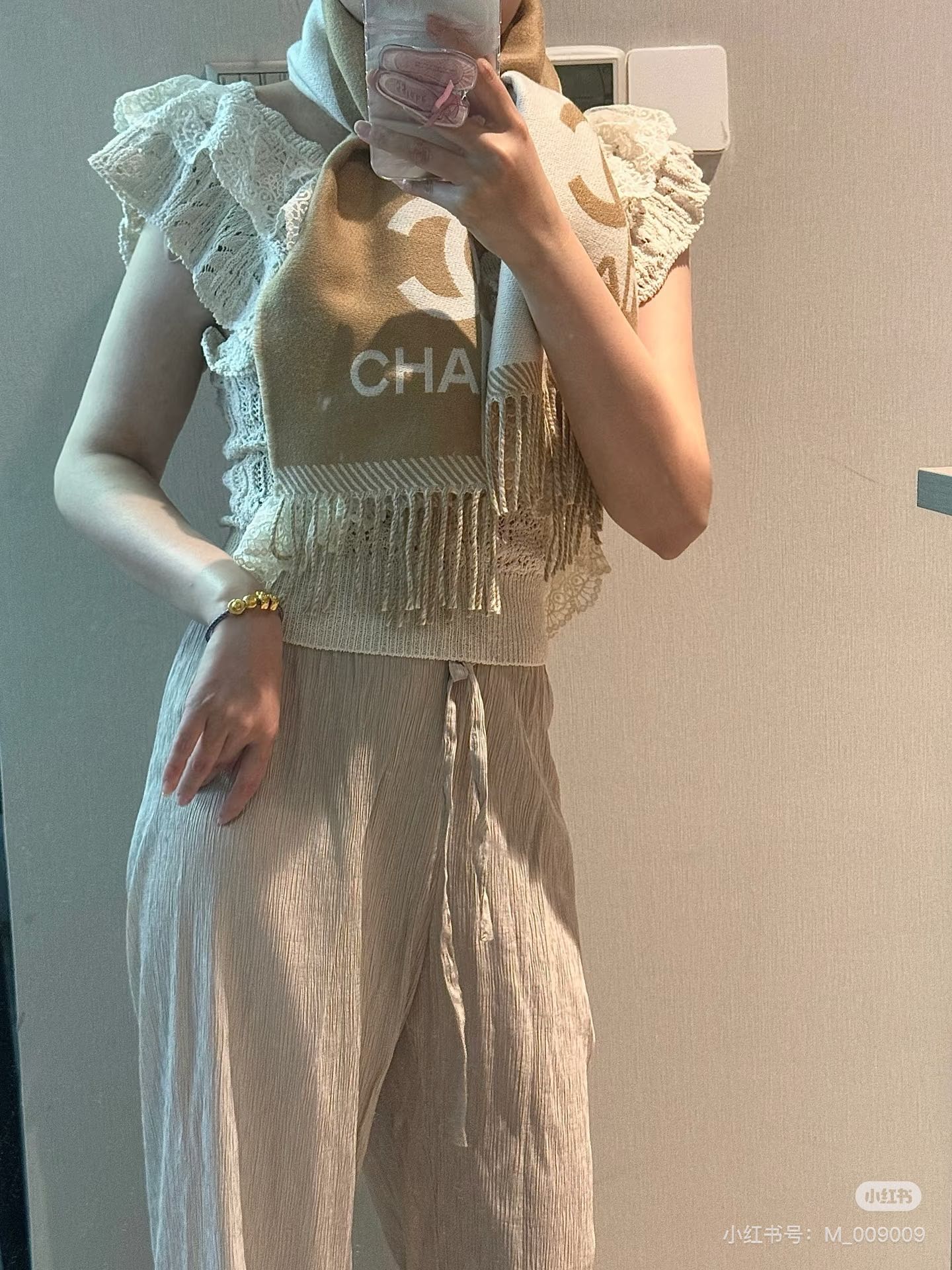 CHANEL香奈儿24B三色齐2024新款羊毛围巾原版工艺专柜购入打版1:1复刻商标吊牌齐全️