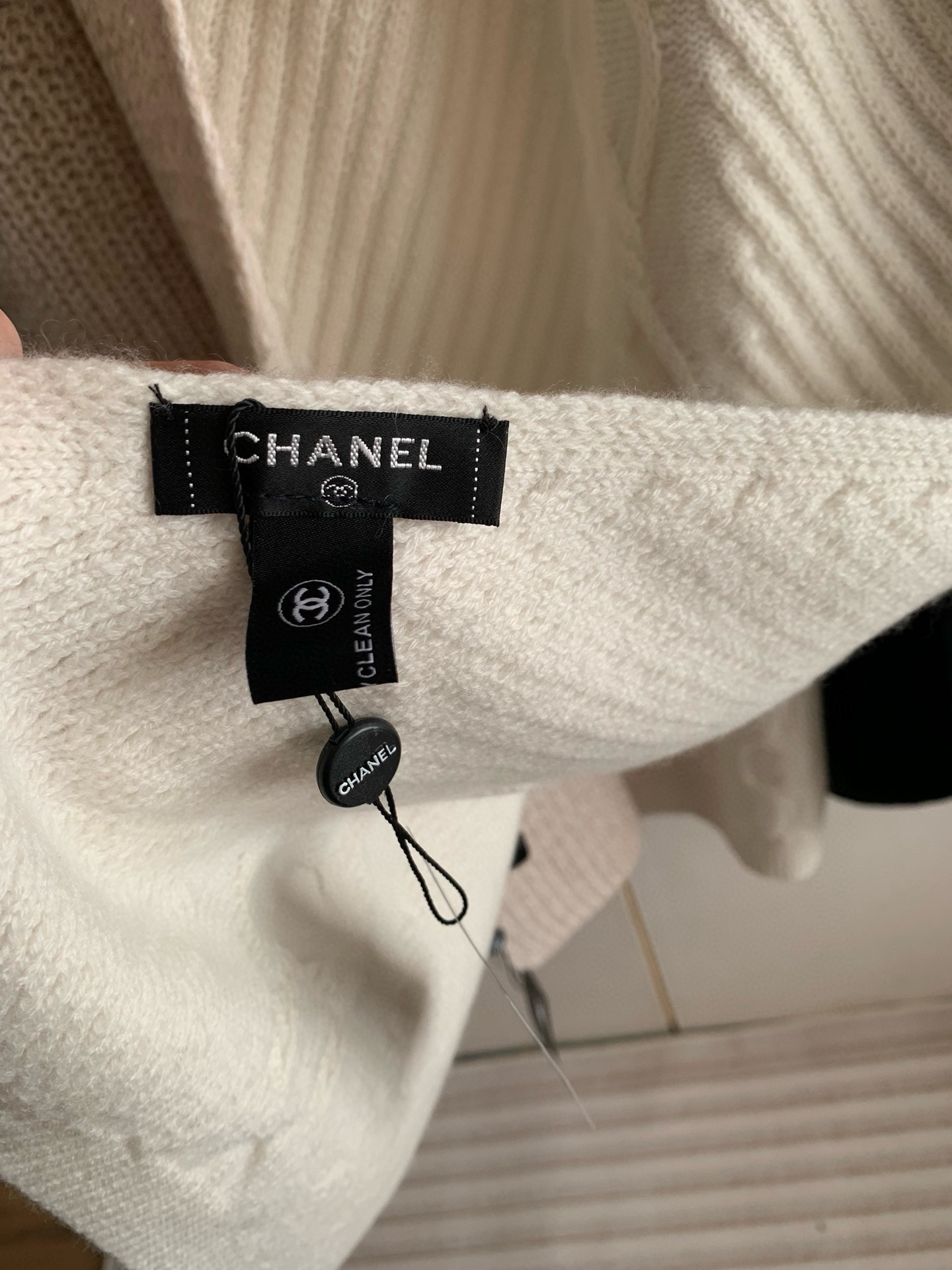 Chanel Haute Couture Silk Twill Scarf Shawl Ref 8