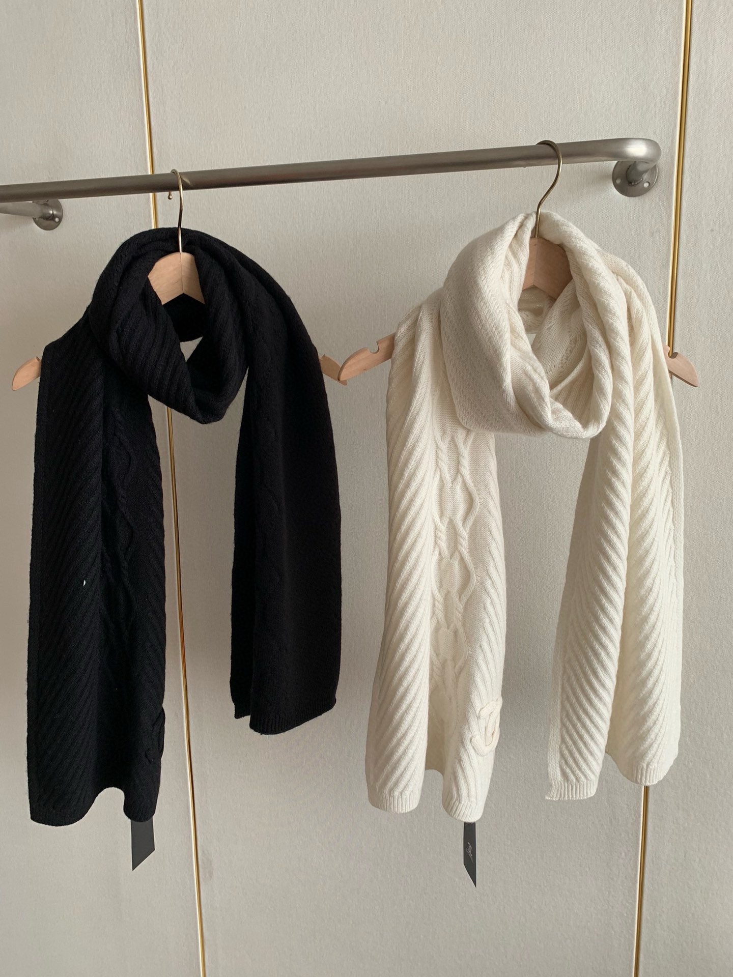 Chanel Haute Couture Silk Twill Scarf Shawl Ref 2