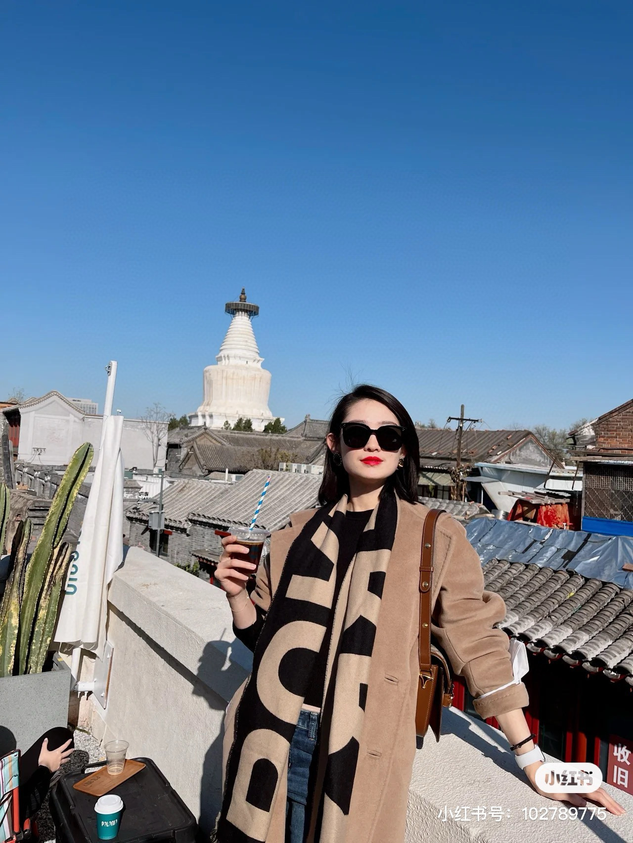 人手一条推荐！！！Burberry最新双面大字母围巾！！】超级推荐！！大字母Logo简约大牌！正反双色，