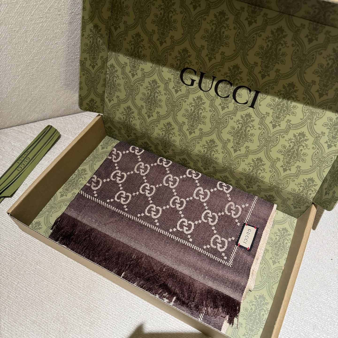 ✨重磅‼️Gucci专柜新款‼️出口订单。专柜的最新限量双面拼色‼️全部纱线进口客供 唯一一家给G订制纱