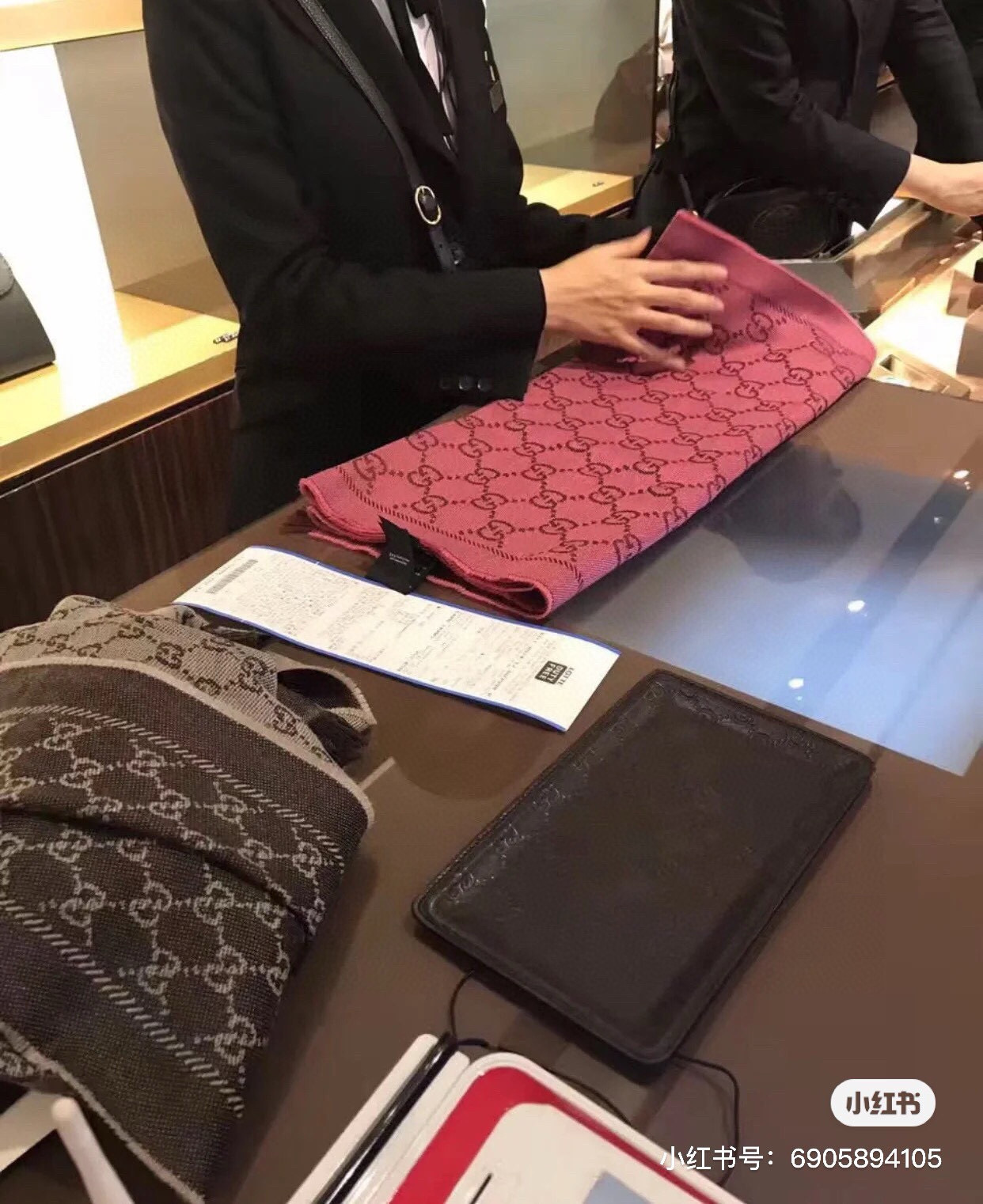 ✨重磅‼️Gucci专柜新款‼️出口订单。专柜的最新限量双面拼色‼️全部纱线进口客供 唯一一家给G订制纱