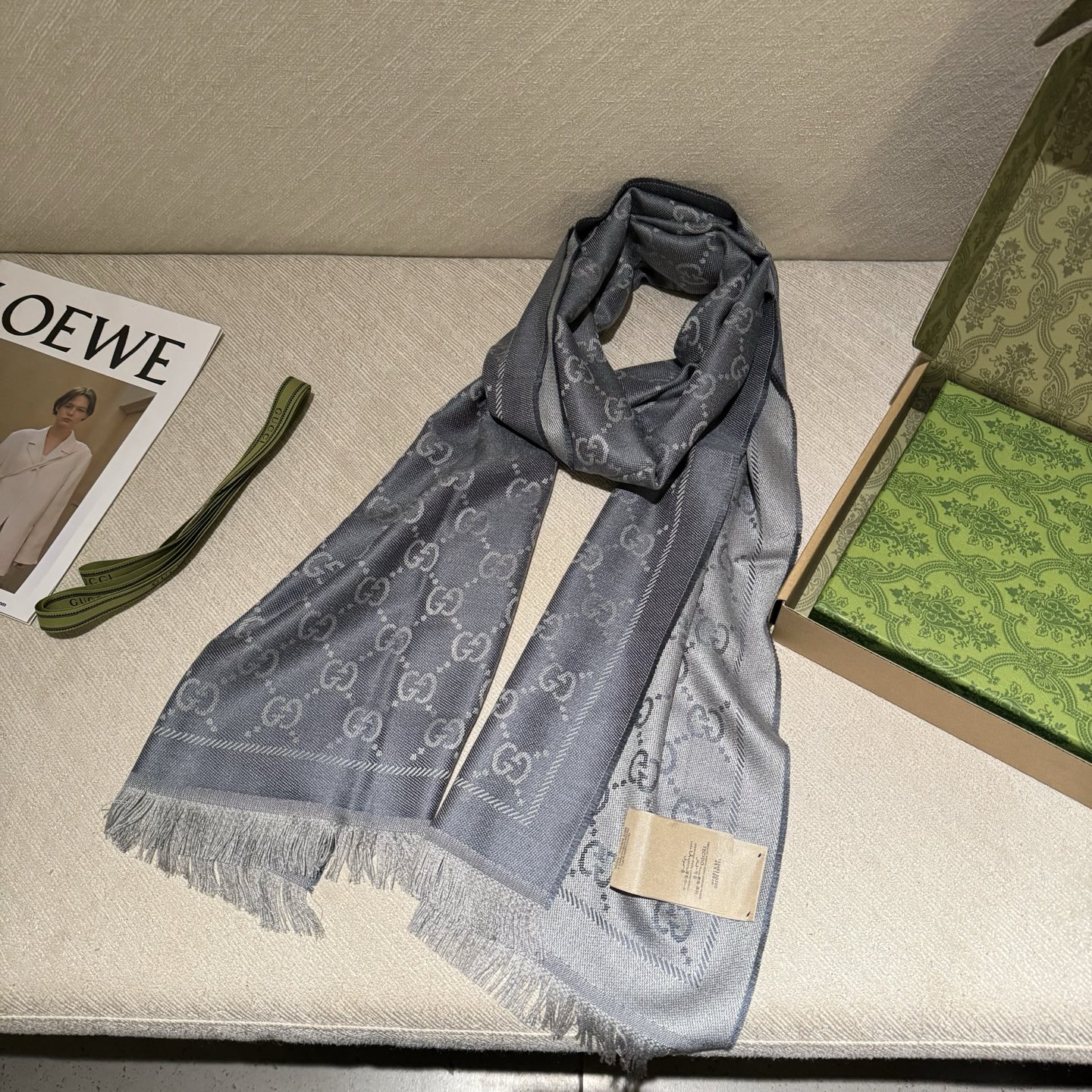 ✨重磅‼️Gucci专柜新款‼️出口订单。专柜的最新限量双面拼色‼️全部纱线进口客供 唯一一家给G订制纱