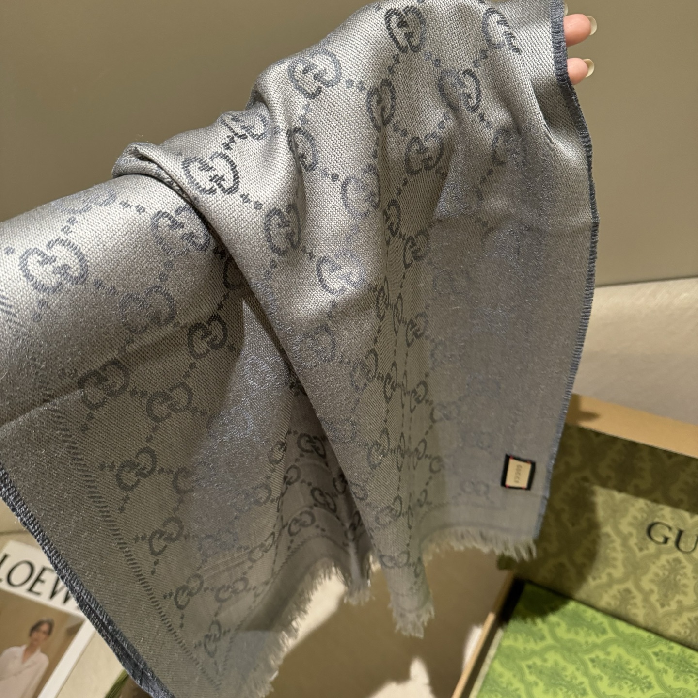 ✨重磅‼️Gucci专柜新款‼️出口订单。专柜的最新限量双面拼色‼️全部纱线进口客供 唯一一家给G订制纱