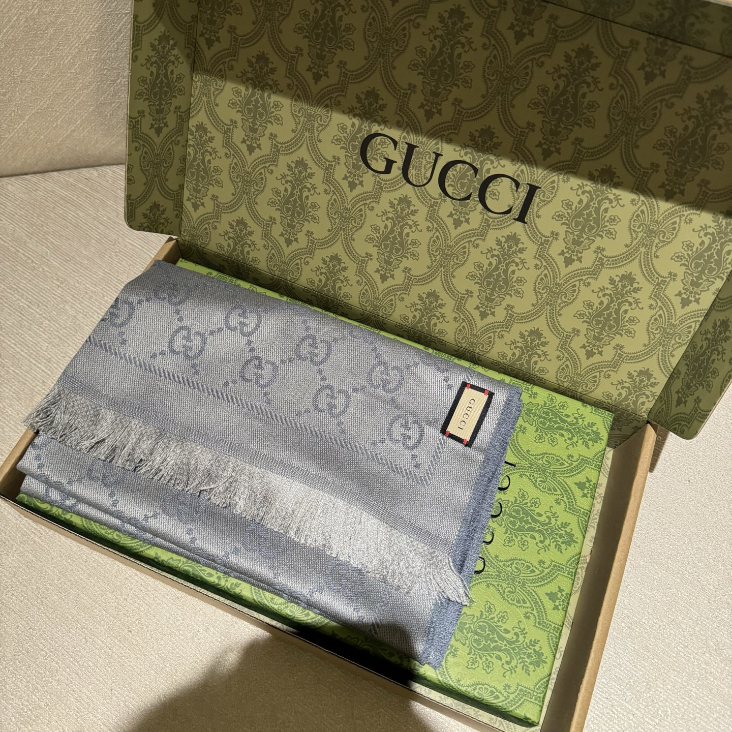 ✨重磅‼️Gucci专柜新款‼️出口订单。专柜的最新限量双面拼色‼️全部纱线进口客供 唯一一家给G订制纱