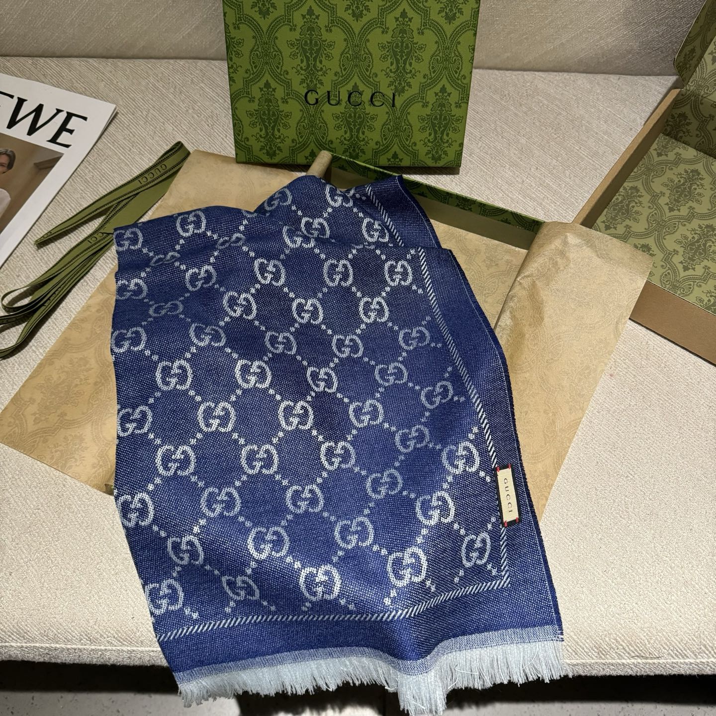 ✨重磅‼️Gucci专柜新款‼️出口订单。专柜的最新限量双面拼色‼️全部纱线进口客供 唯一一家给G订制纱