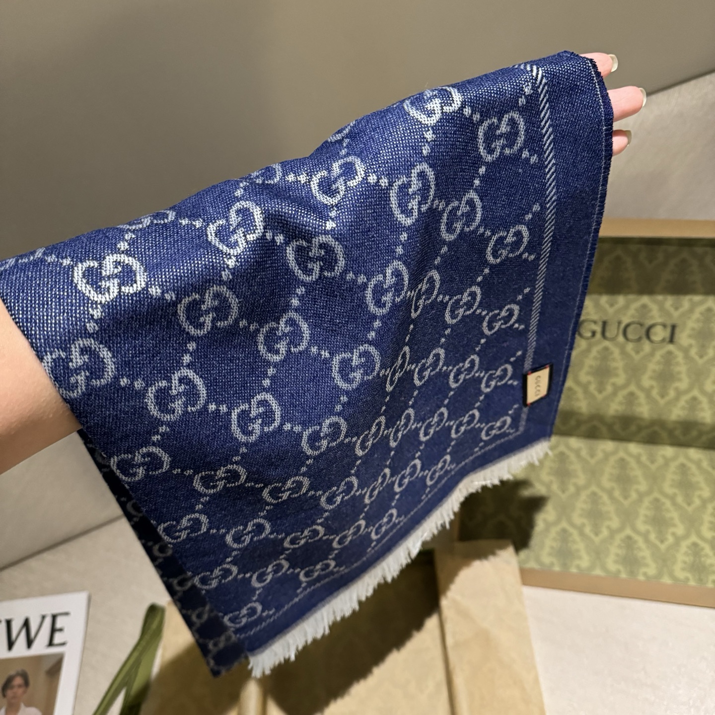 ✨重磅‼️Gucci专柜新款‼️出口订单。专柜的最新限量双面拼色‼️全部纱线进口客供 唯一一家给G订制纱