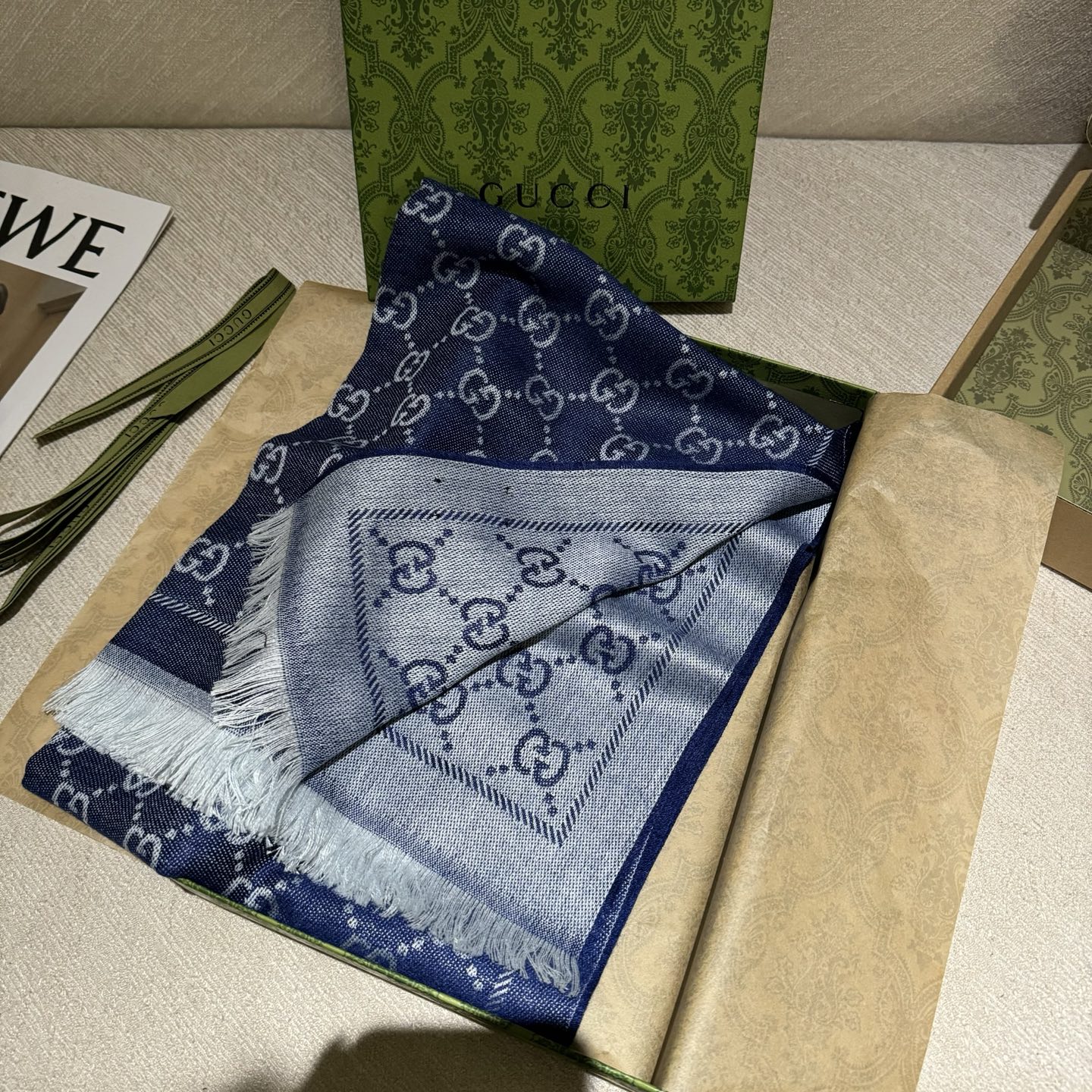 ✨重磅‼️Gucci专柜新款‼️出口订单。专柜的最新限量双面拼色‼️全部纱线进口客供 唯一一家给G订制纱