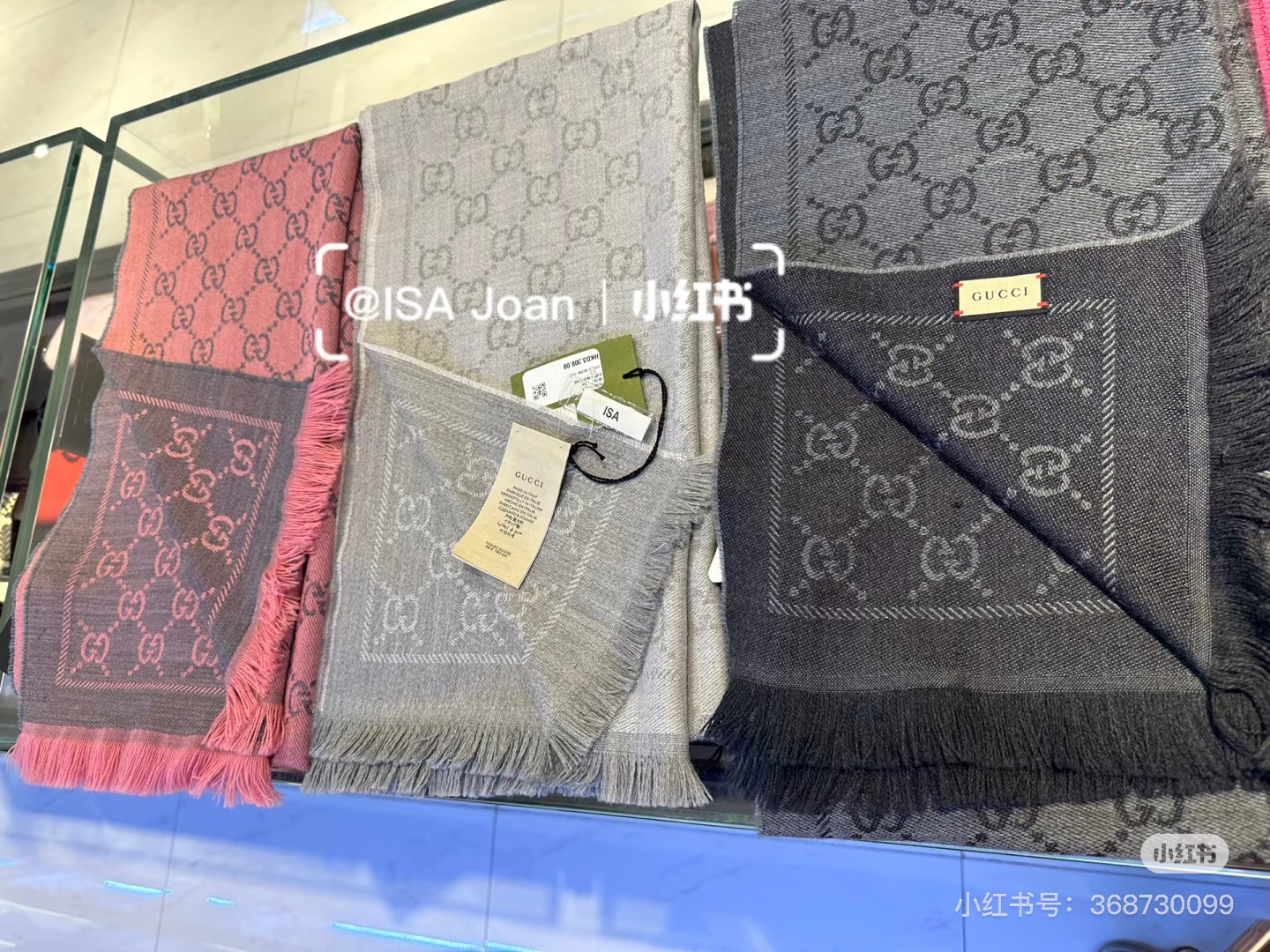 ✨重磅‼️Gucci专柜新款‼️出口订单。专柜的最新限量双面拼色‼️全部纱线进口客供 唯一一家给G订制纱