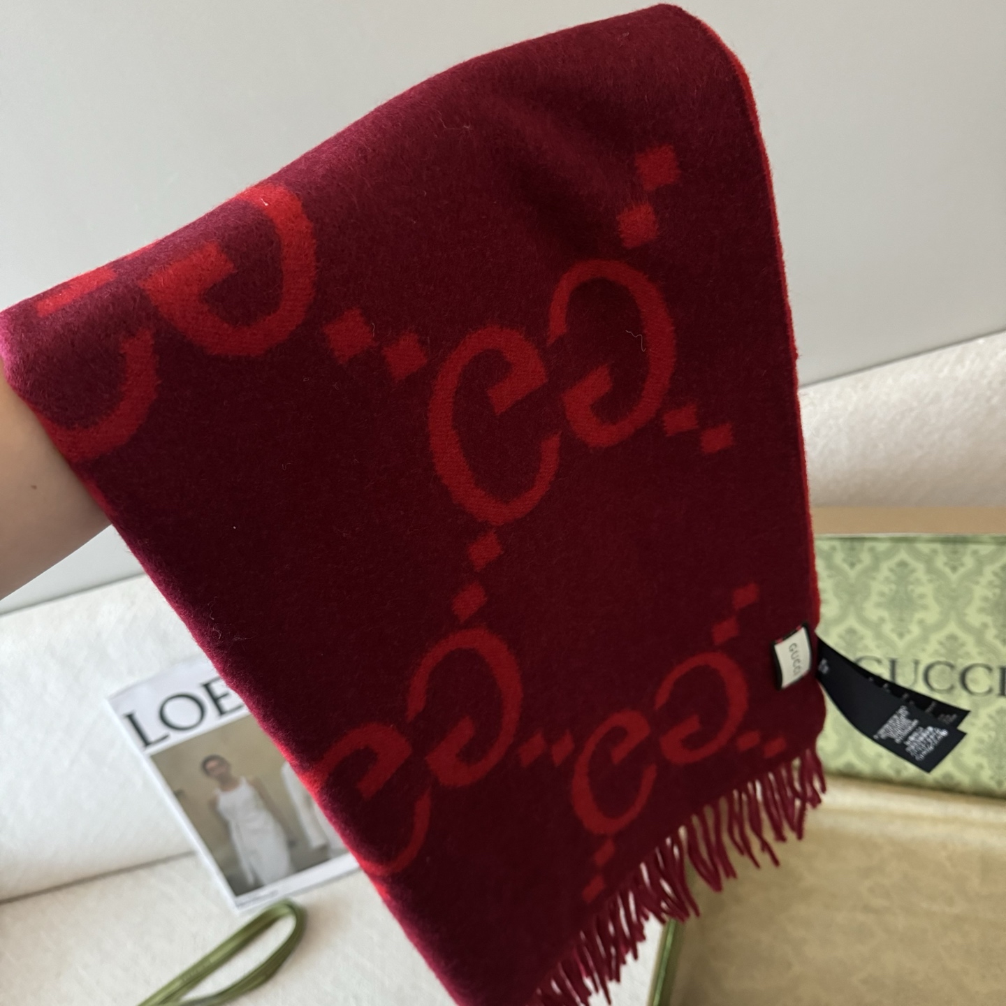 颜色到齐🆕Gucci最新款 👍稀有品质😵😵太好看了❤️Gucci最新ZG同步款‼️图案真的超级好看啊~就