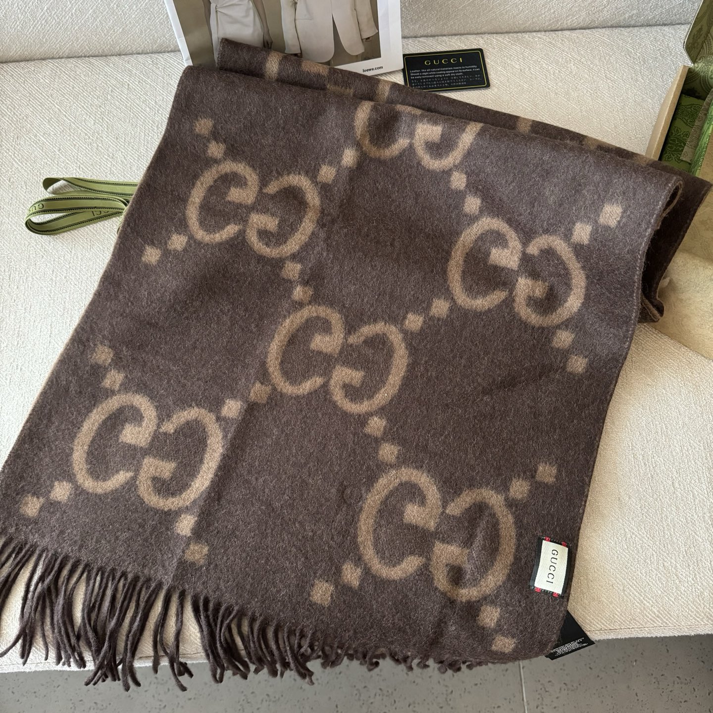 颜色到齐🆕Gucci最新款 👍稀有品质😵😵太好看了❤️Gucci最新ZG同步款‼️图案真的超级好看啊~就