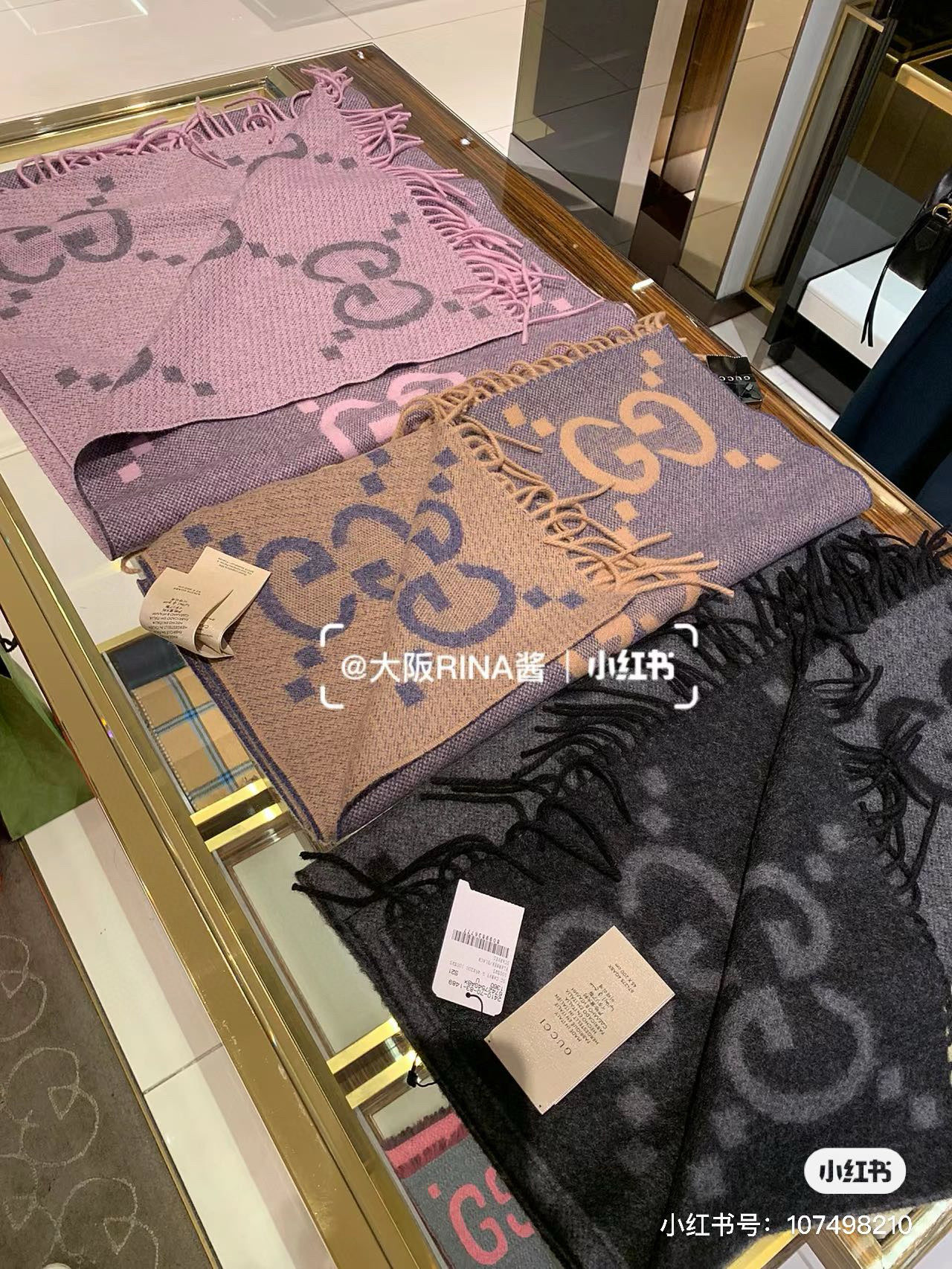 颜色到齐🆕Gucci最新款 👍稀有品质😵😵太好看了❤️Gucci最新ZG同步款‼️图案真的超级好看啊~就