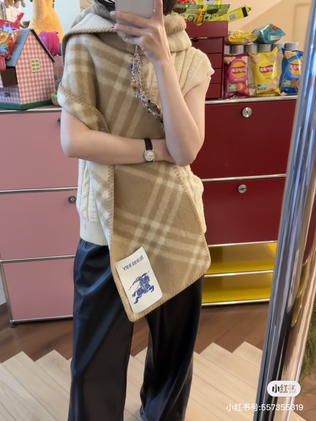 （全智贤同款）Burberry可遇不可求的王炸级单品，绝对是独家级别，工艺与材料完全与正品无区别，粗犷耐