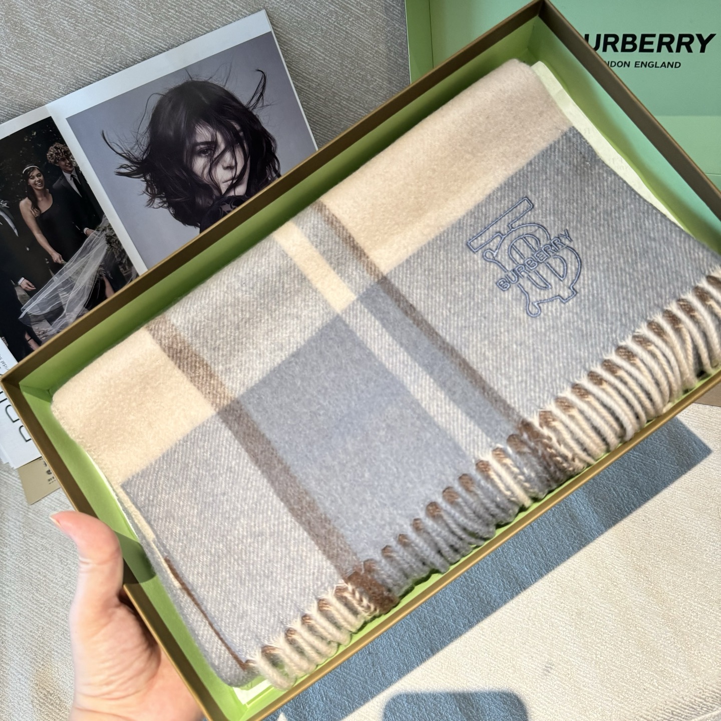 巴宝莉 【男女围巾】怒赞自留，难得的高端男款！家属福利！非常正的围巾~面料大爱，非常柔软细腻舒服，轻度水