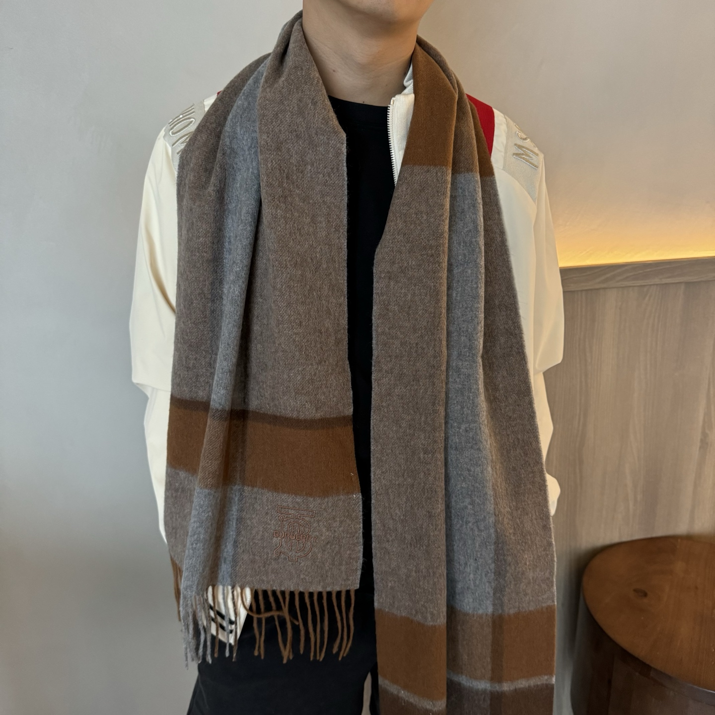 巴宝莉 【男女围巾】怒赞自留，难得的高端男款！家属福利！非常正的围巾~面料大爱，非常柔软细腻舒服，轻度水