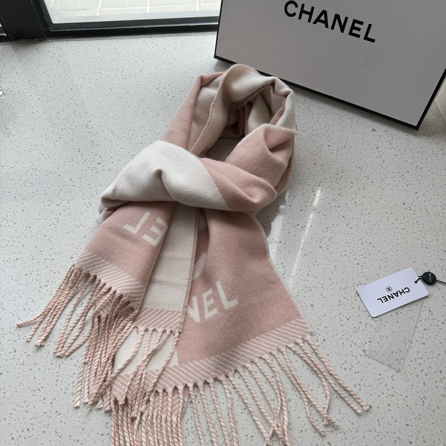 🆕CHANEL香奈儿24B三色齐，2024新款羊毛围巾🧣原版工艺专柜购入打版，1:1复刻，商标吊牌齐全‼