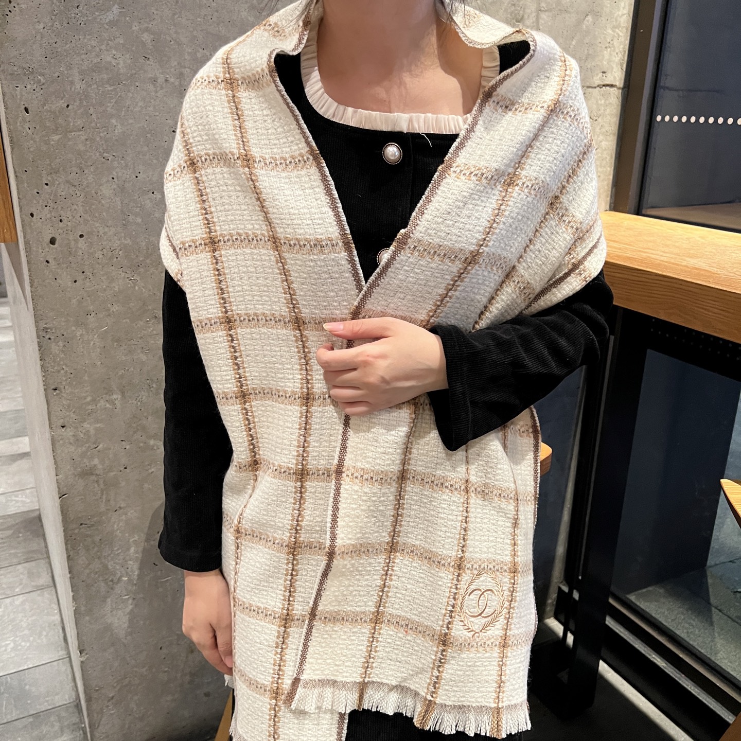 CHANEL羊绒长巾👏💙顶级原单正品旷世绝美【小香羊绒围巾，顶级高端货👼【绝对值得珍藏👍】👏香奈儿绝美百