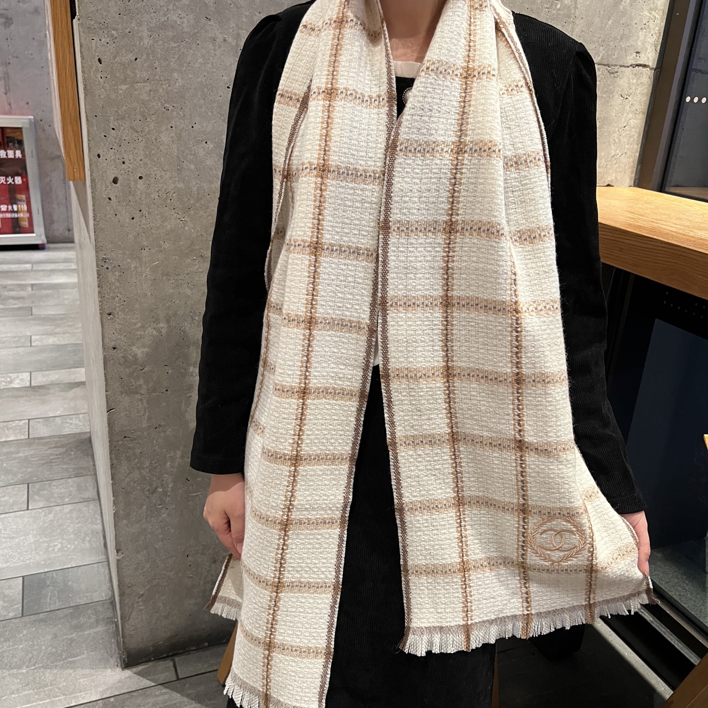 CHANEL羊绒长巾👏💙顶级原单正品旷世绝美【小香羊绒围巾，顶级高端货👼【绝对值得珍藏👍】👏香奈儿绝美百