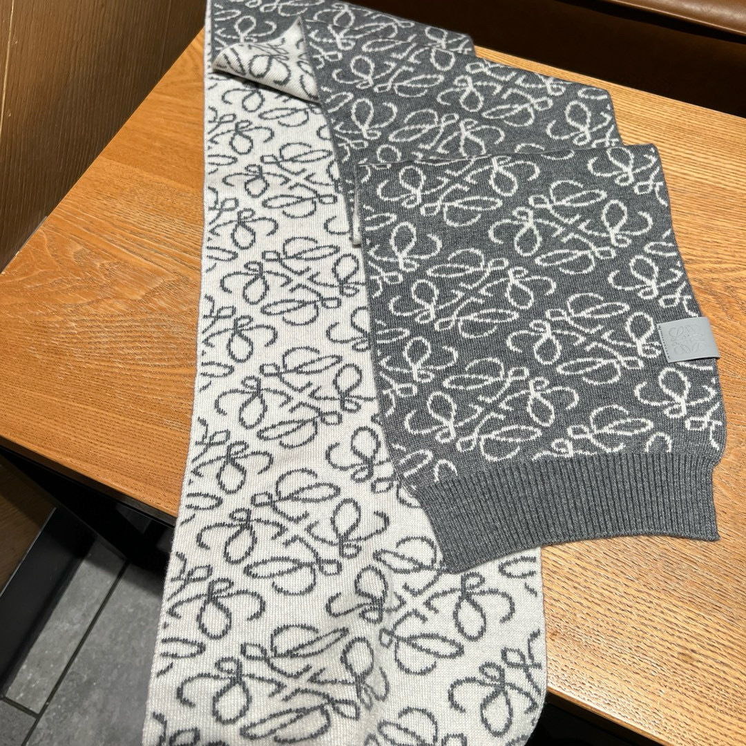 LOEWE原单❗️重磅推荐‼️2025新款针织围巾 男女同款❗️✨✨低调的奢侈感❗️极品柔美精英高手级别