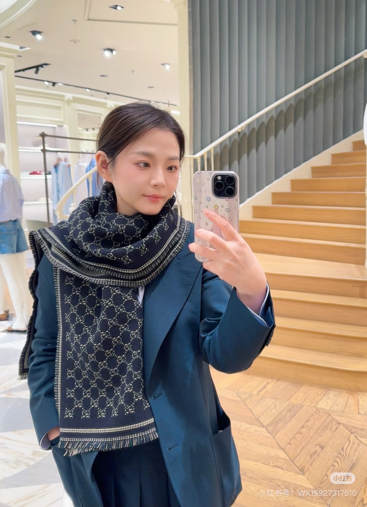 Gucci25新款金线编织围巾，很多细闪细闪的细节GUCCI【25新款GG羊毛围巾]GG羊毛围巾2025