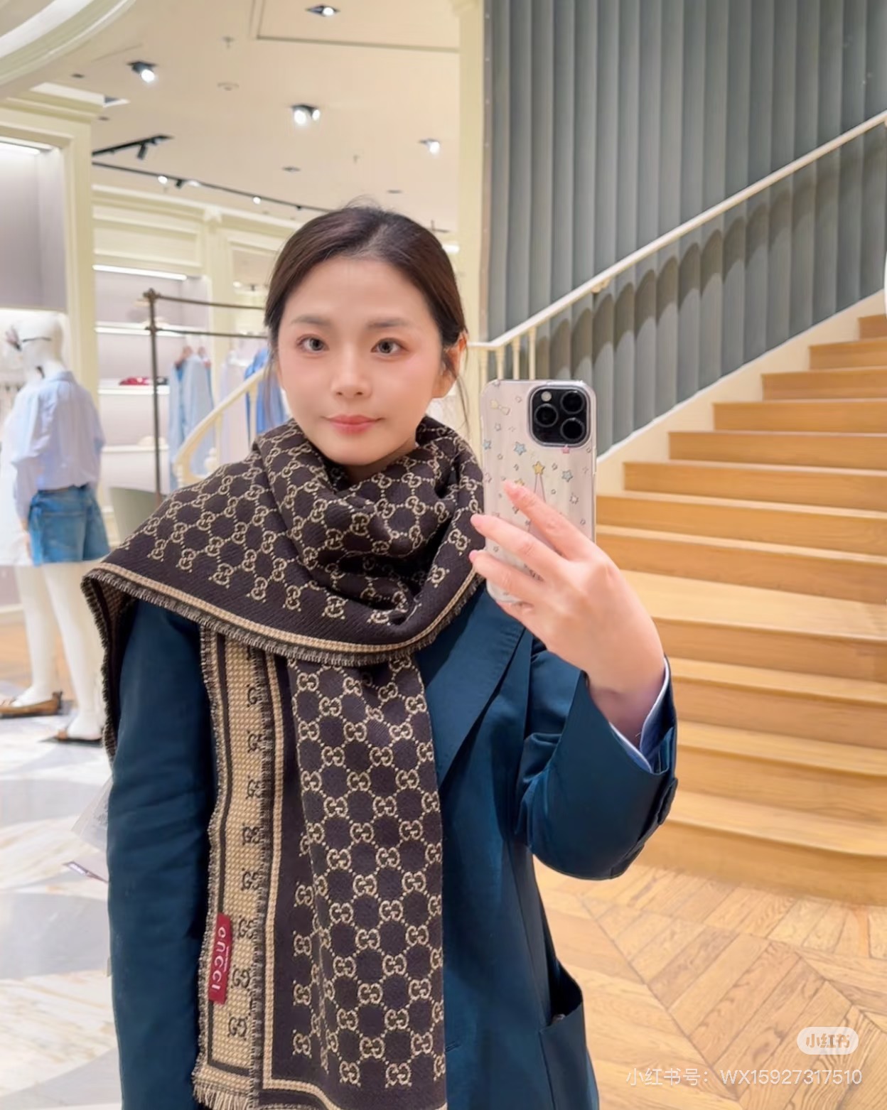 Gucci25新款金线编织围巾，很多细闪细闪的细节GUCCI【25新款GG羊毛围巾]GG羊毛围巾2025