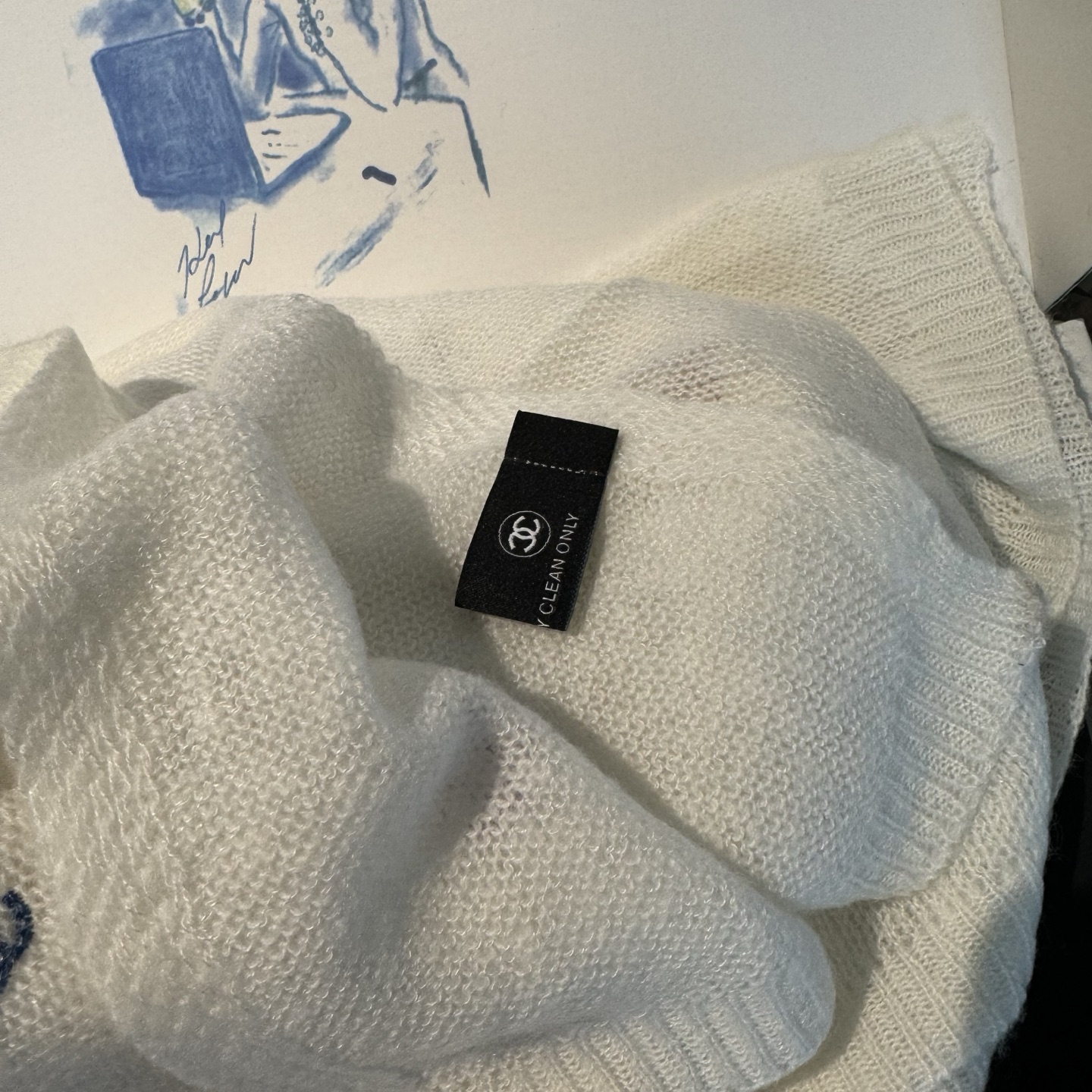 𝐂𝐡𝐚𝐧𝐞𝐥 𝟐4𝐚 珠片系列· 爆款超🔥米白多彩LOGO成份 60%山羊绒 40%桑蚕丝🌟 原单代购级