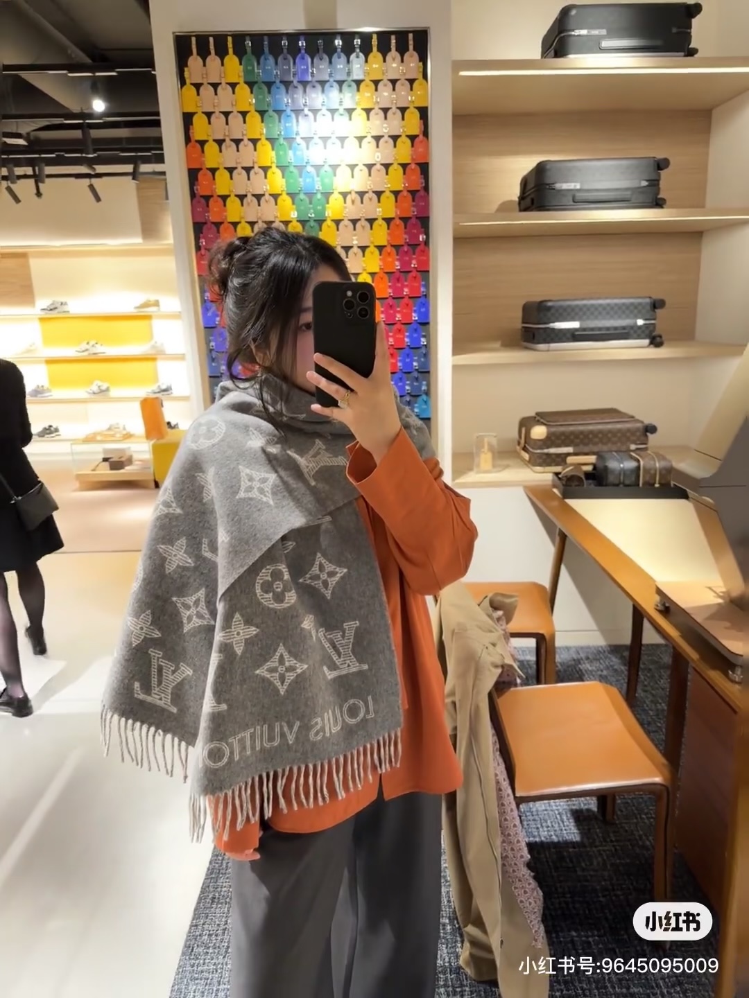 新款💫Louis Vuitton💥【L经典老花图案长巾】原版1:1定制， SimPly LV 围巾将全幅