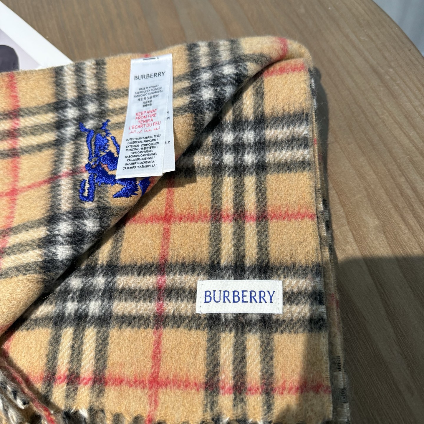 ❤️最新款 双面格子刺绣➕印花➕提花 大密度双面羊绒格子围巾 超高难度工艺 绝非一般coPy能做 原版开