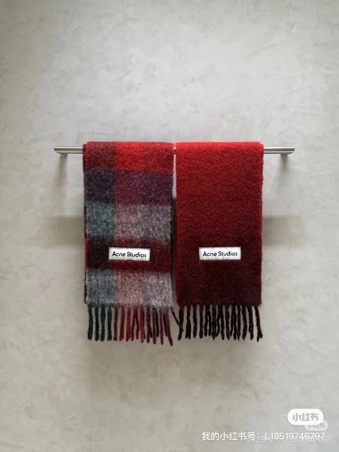 Acne Studios ACNE新款羊驼毛 马海毛彩虹围巾 斯德哥尔摩的温暖色彩 第一眼便爱上