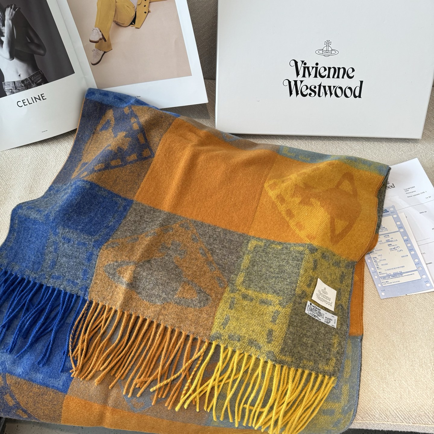 𝐕𝐢𝐯𝐢𝐞𝐧𝐧𝐞 𝐖𝐞𝐬𝐭𝐰𝐨𝐨𝐝🪐✨经典大土星围巾 vivienne westwood西太后土星 英国