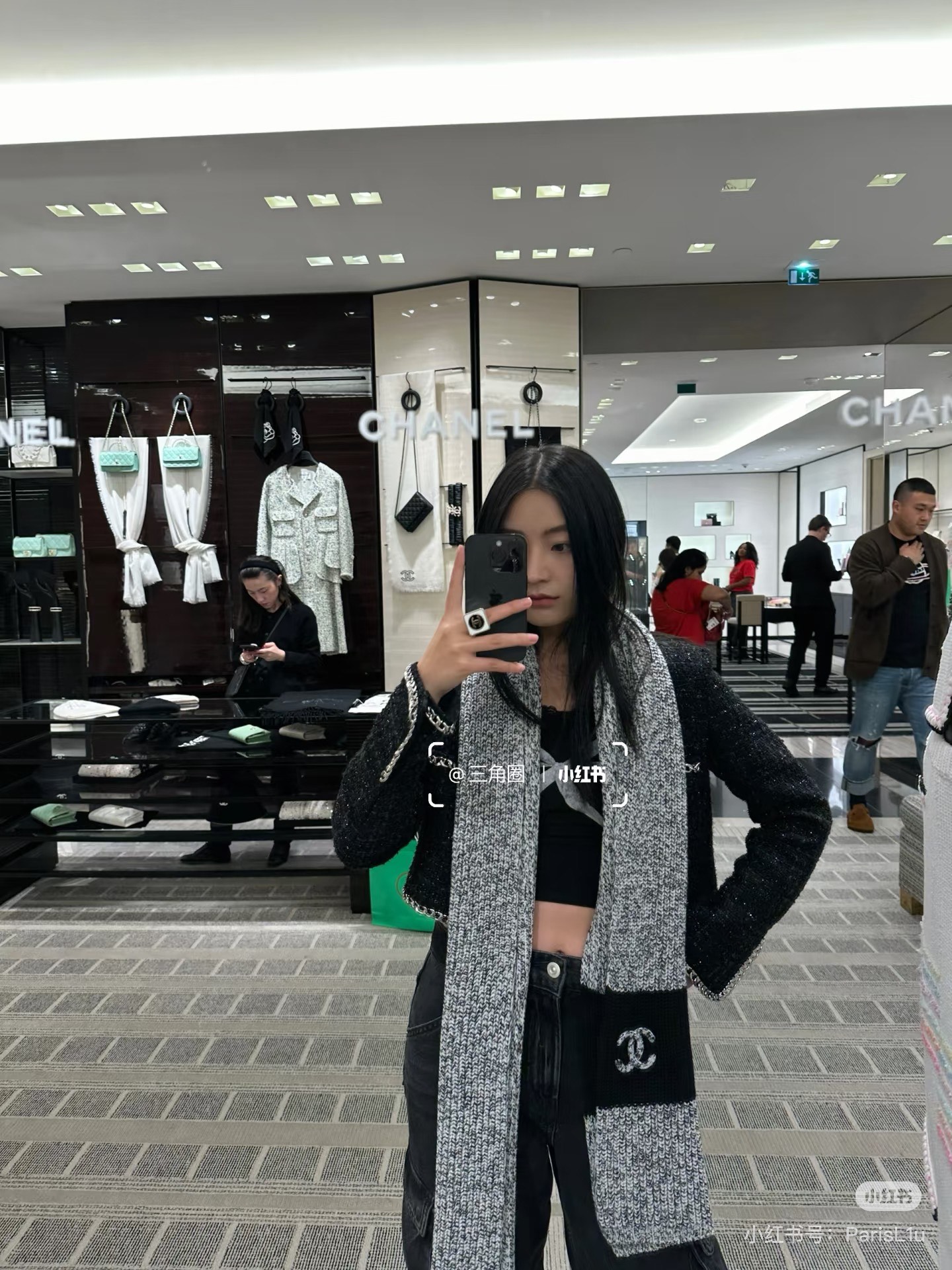 👑👑Chanel25秋冬新款24b针织围巾羊绒针织长巾‼️美翻了[流泪]御用殿堂级极品‼️新款在售 进口