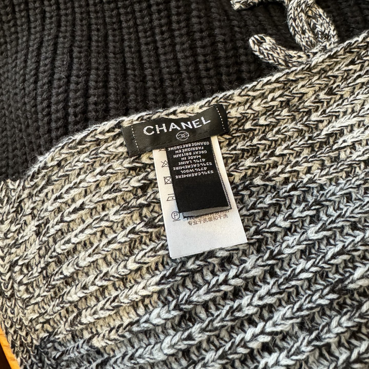 👑👑Chanel25秋冬新款24b针织围巾羊绒针织长巾‼️美翻了[流泪]御用殿堂级极品‼️新款在售 进口