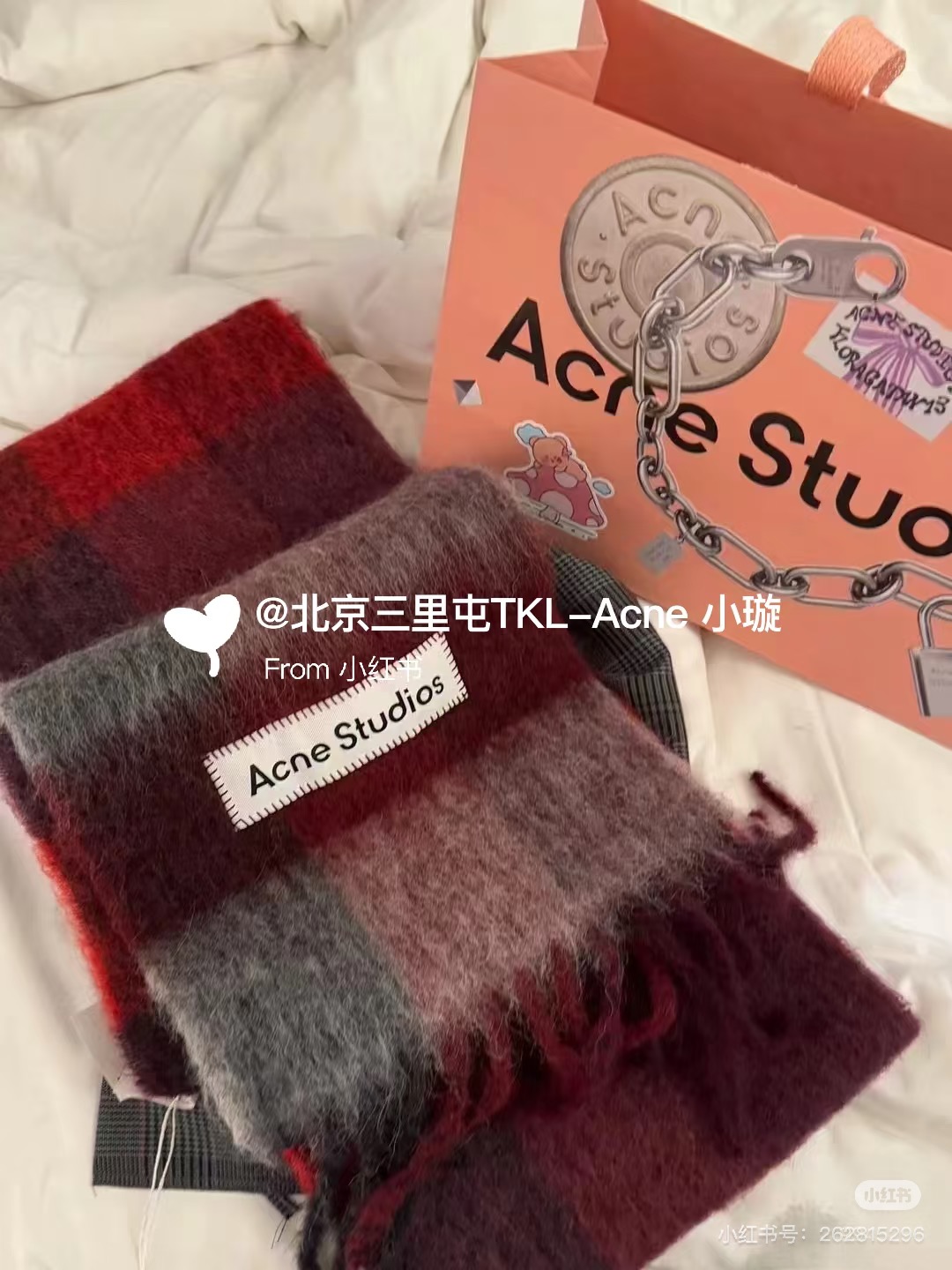 Acne Studios ACNE新款羊驼毛 马海毛彩虹围巾 斯德哥尔摩的温暖色彩 第一眼便爱上